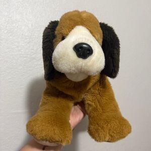 Vintage Gund Jumbo Plush Stuffed Dog 28" Brown Beagle Hound St Bernard